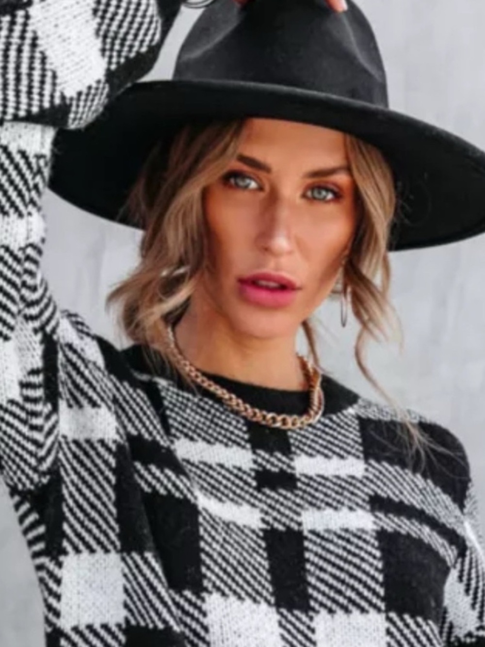 Vici El Dorado Black Wide-Brim Fedora Hat - Classic Womens Accessory